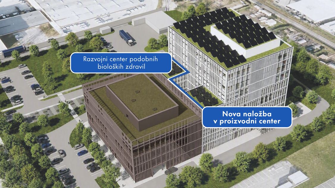 Naložba v Ljubljani v višini okrog 300 mio USD podpira Sandozov cilj Bio100